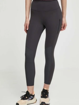 Helly Hansen legginsy sportowe Blaze damskie kolor szary gładkie 63182