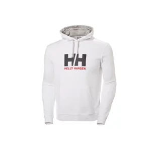 Helly Hansen Logo Hoodie 33977-001, Męskie, Białe, bluzy, bawełna, rozmiar: M