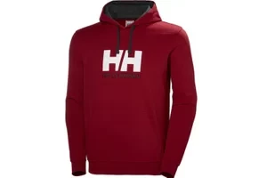 Helly Hansen Logo Hoodie 33977-215, Męskie, Czerwone, bluzy, bawełna, rozmiar: M