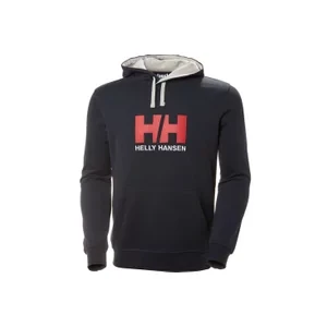 Helly Hansen Logo Hoodie 33977-597, Męskie, Granatowe, bluzy, bawełna, rozmiar: M