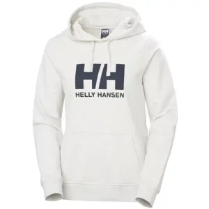 Helly Hansen Logo Hoodie 33978-823, Damskie, Białe, bluzy, bawełna, rozmiar: L
