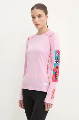 Helly Hansen longsleeve funkcyjny LIFA ACTIVE kolor różowy 49393