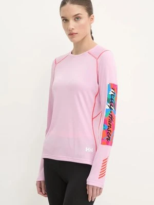 Helly Hansen longsleeve funkcyjny LIFA ACTIVE kolor różowy 49393