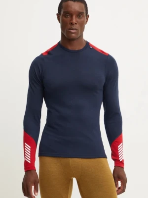 Helly Hansen longsleeve funkcyjny wełniany LIFA MERINO granatowy