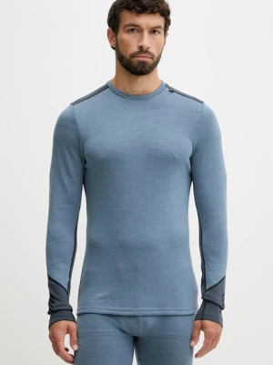 Helly Hansen longsleeve funkcyjny wełniany LIFA MERINO kolor niebieski 49364