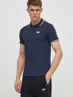 Helly Hansen polo męski kolor granatowy gładki