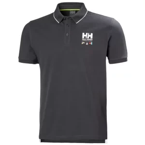 Helly Hansen Skagerrak Polo 34248-980, Męskie, Szare, koszulki polo, bawełna, rozmiar: S