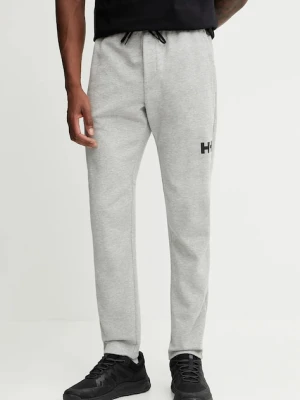 Helly Hansen spodnie dresowe HP TECH męskie kolor szary melanżowe 34499
