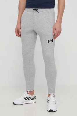 Helly Hansen spodnie dresowe kolor szary z nadrukiem