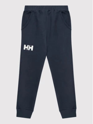 Helly Hansen Spodnie dresowe Logo 41678 Granatowy Regular Fit