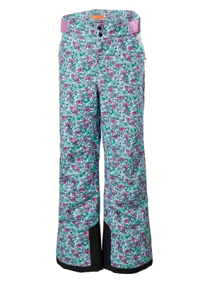 Helly Hansen Spodnie narciarskie "Diamond" w kolorze błękitno-jasnoróżowym rozmiar: 140