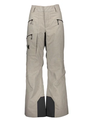 Helly Hansen Spodnie narciarskie "Powderqueen" w kolorze beżowym rozmiar: XL