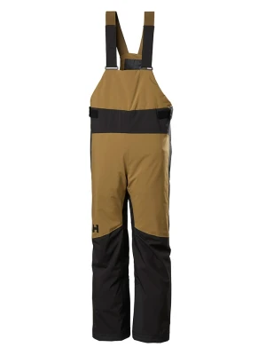 Helly Hansen Spodnie narciarskie "Stellar Bib" w kolorze czarno-oliwkowym rozmiar: 140