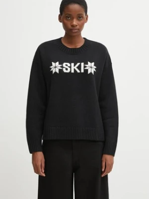 Helly Hansen sweter z dodatkiem wełny BLISS kolor czarny ciepły 54604