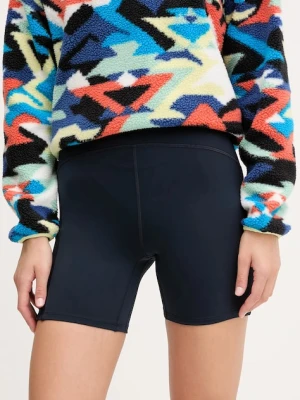 Helly Hansen szorty HP damskie kolor granatowy gładkie high waist 34316