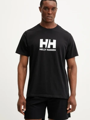 Helly Hansen t-shirt bawełniany HH LOGO czarny