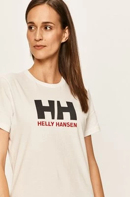 Helly Hansen T-shirt bawełniany kolor biały 34112-001