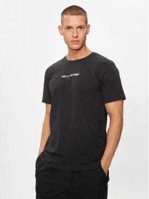 Helly Hansen T-Shirt Core T-Shirt 53532 Czarny Regular Fit