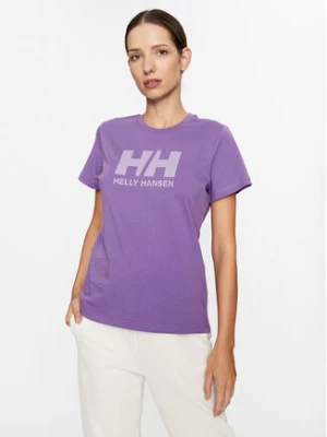 Helly Hansen T-Shirt Logo 34112 Fioletowy Regular Fit