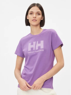 Helly Hansen T-Shirt Logo 34112 Fioletowy Regular Fit