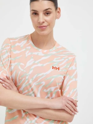 Helly Hansen t-shirt sportowy Lifa Active Solen pomarańczowy