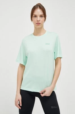 Helly Hansen t-shirt sportowy Lifa Active Solen RX kolor turkusowy