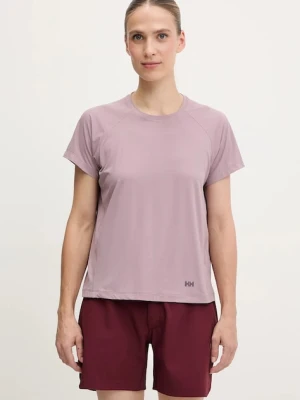 Helly Hansen t-shirt sportowy SHINE SOLEN damski kolor różowy 49577