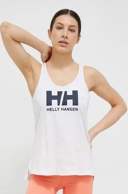 Helly Hansen top bawełniany kolor szary 33838-002