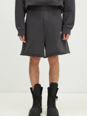 Helmut Lang szorty bawełniane Meatpacking Mini.Cmb kolor szary O10HM210