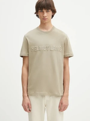 Helmut Lang t-shirt bawełniany EMBOSSED.TEE.ROUNDED