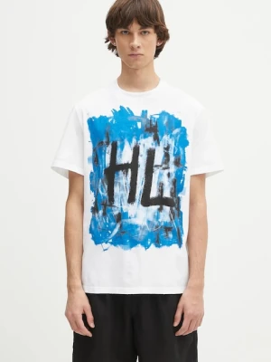 Helmut Lang t-shirt bawełniany SCRIBBLE.T2.MAL.LT.