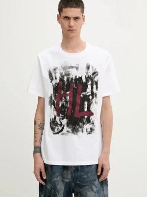 Helmut Lang t-shirt bawełniany SCRIBBLE.T3.MAL.LT.