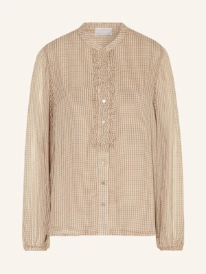 Hemisphere Bluzka Z Falbankami braun