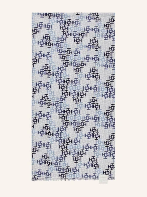 Hemisphere Kaszmirowy Szal Z Dodatkiem Jedwabiu blau