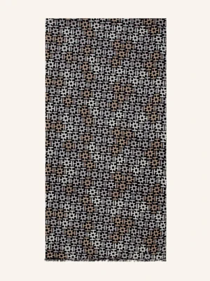 Hemisphere Kaszmirowy Szal Z Dodatkiem Jedwabiu schwarz