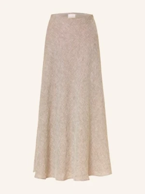 Hemisphere Spódnica Z Lnu grau