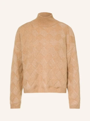 Hemisphere Sweter Z Cekinami braun CAMELOWY