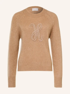 Hemisphere Sweter Z Kaszmiru braun CAMELOWY
