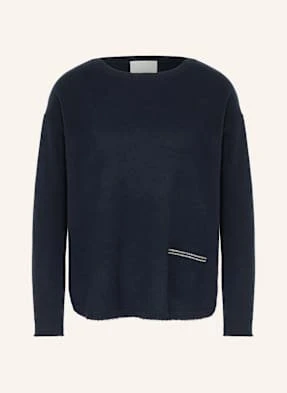 Hemisphere Sweter Z Kaszmiru Z Ozdobnymi Kamykami blau