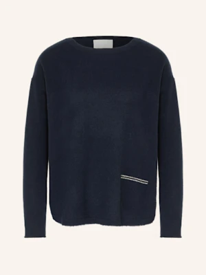 Hemisphere Sweter Z Kaszmiru Z Ozdobnymi Kamykami blau