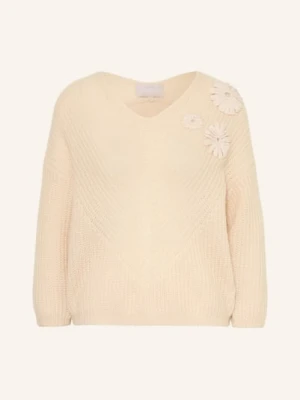 Hemisphere Sweter Z Kaszmiru Z Rękawami 3/4 beige