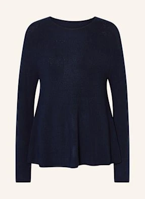Hemisphere Sweter Z Wełny Merino blau