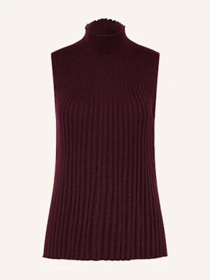 Hemisphere Top Z Dzianiny Z Wełny Merino rot