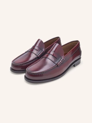 Henry Stevens Loafersy M Pl rot CIEMNOCZERWONY