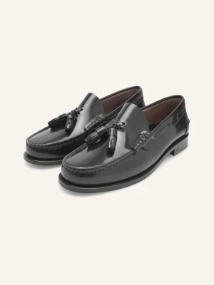 Henry Stevens Loafersy M Tl schwarz CZARNY