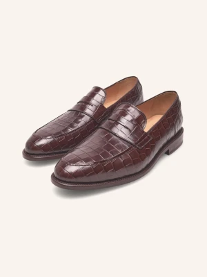 Henry Stevens Loafersy Marshall Pl braun CIEMNOBRĄZOWY