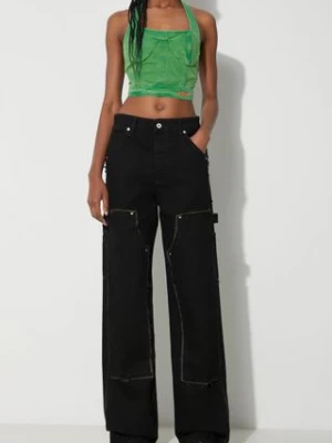 Heron Preston jeansy Rebuilt Denim Carpenter damskie high waist HWYB009F23DEN0011000