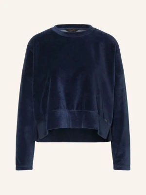 Herrlicher Bluza Sena Z Aksamitu blau GRANATOWY