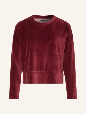 Herrlicher Bluza Sena Z Aksamitu rot CIEMNOCZERWONY