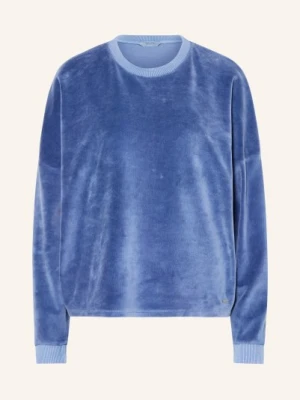 Herrlicher Bluza Smila Z Aksamitu blau